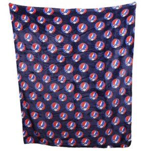 Grateful Dead Steal Your Face Blanket ~ 50" x 60" ~ Officially Licensed ~ New!